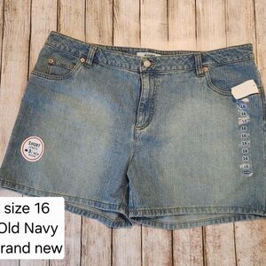 Old Navy Women's Blue Jean Shorts Size 16